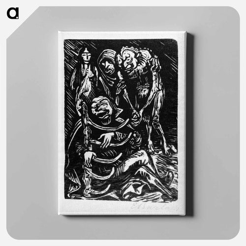 The harpist - Ernst Heinrich Barlach Canvas.