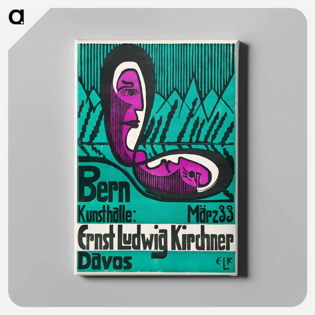 アートパネル-Bern Kunsthalle, March 33 - エルンスト ルートヴィヒ キルヒナー Canvas.