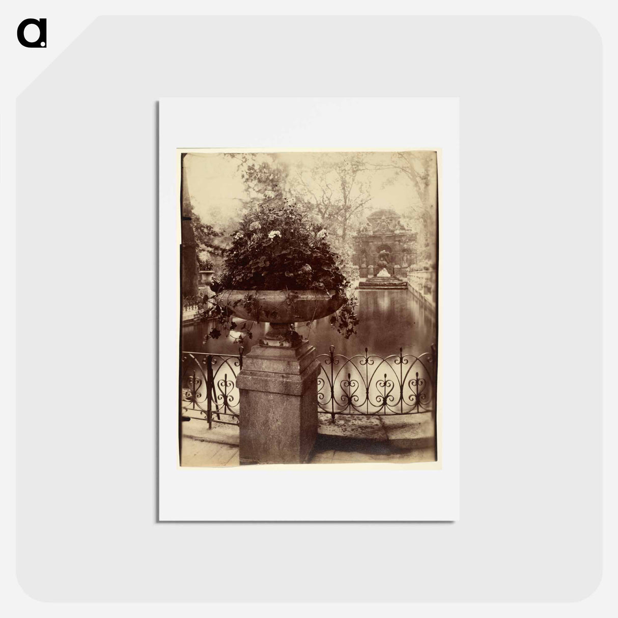 アートポストカード-Luxembourg Gardens
 - ウジェーヌ アジェ Postcard.