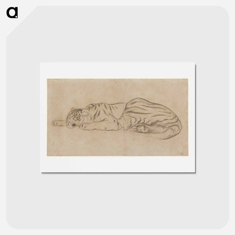 アートポストカード-オレンジ - ウジェーヌ ドラクロワ Postcard.