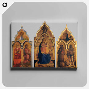 アートパネル-Compagnia di San Francesco Altarpiece - フラ アンジェリコ Canvas.