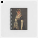 Young Lady Wearing a Mantilla and Basquina - フランシスコ デ ゴヤ Memo.