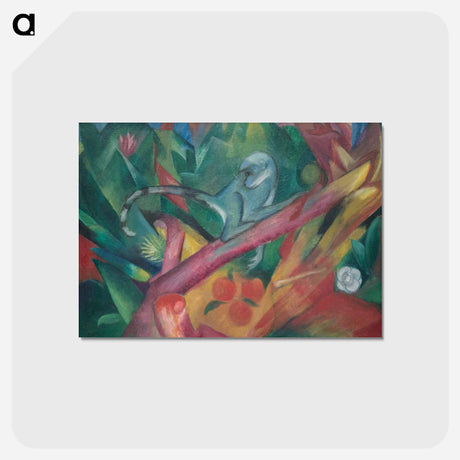 アートポストカード-The little monkey - フランツ マルク Postcard.