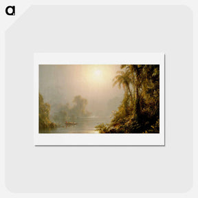 アートポストカード-Morning in the Tropics - フレデリック エドウィン チャーチ Postcard.