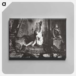 アートパネル-The cigarette - ジョージ ベローズ Canvas.