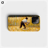 The Mower - Georges Seurat Phone Case.