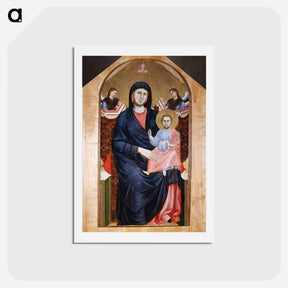 アートポストカード-Madonna and Child - ジョット ディ ボンドーネ Postcard.