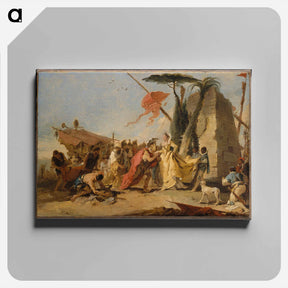 アートパネル-The Meeting of Antony and Cleopatra
 - ジョバンニ バティスタ ティエポロ Canvas.