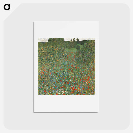 アートポストカード-Mohnfeld - グスタフ クリムト Postcard.
