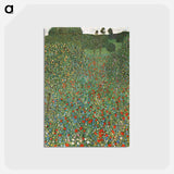 アートポストカード-Mohnfeld - グスタフ クリムト Postcard.