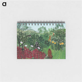 アートメモ帳-Tropical Forest with Monkeys - アンリ ルソー Memo.