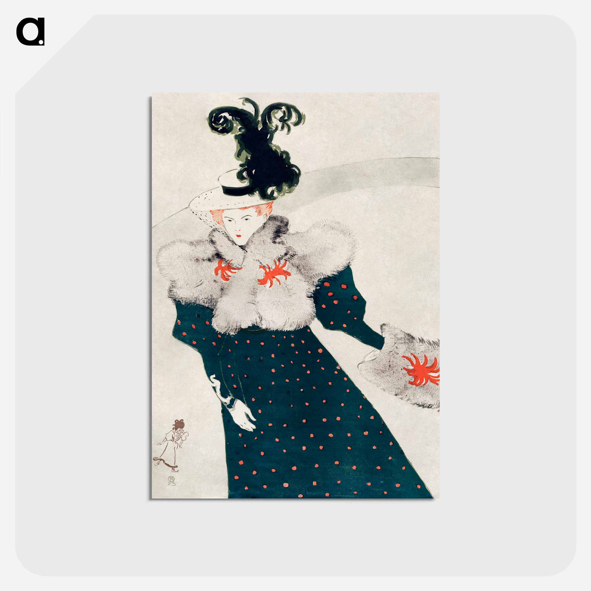 アートポストカード-La revue blanche - アンリ ド トゥールーズ ロートレック Postcard.