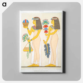 アートパネル-Offering of Flowers & Fruits
 - エジプト美術史 Canvas.