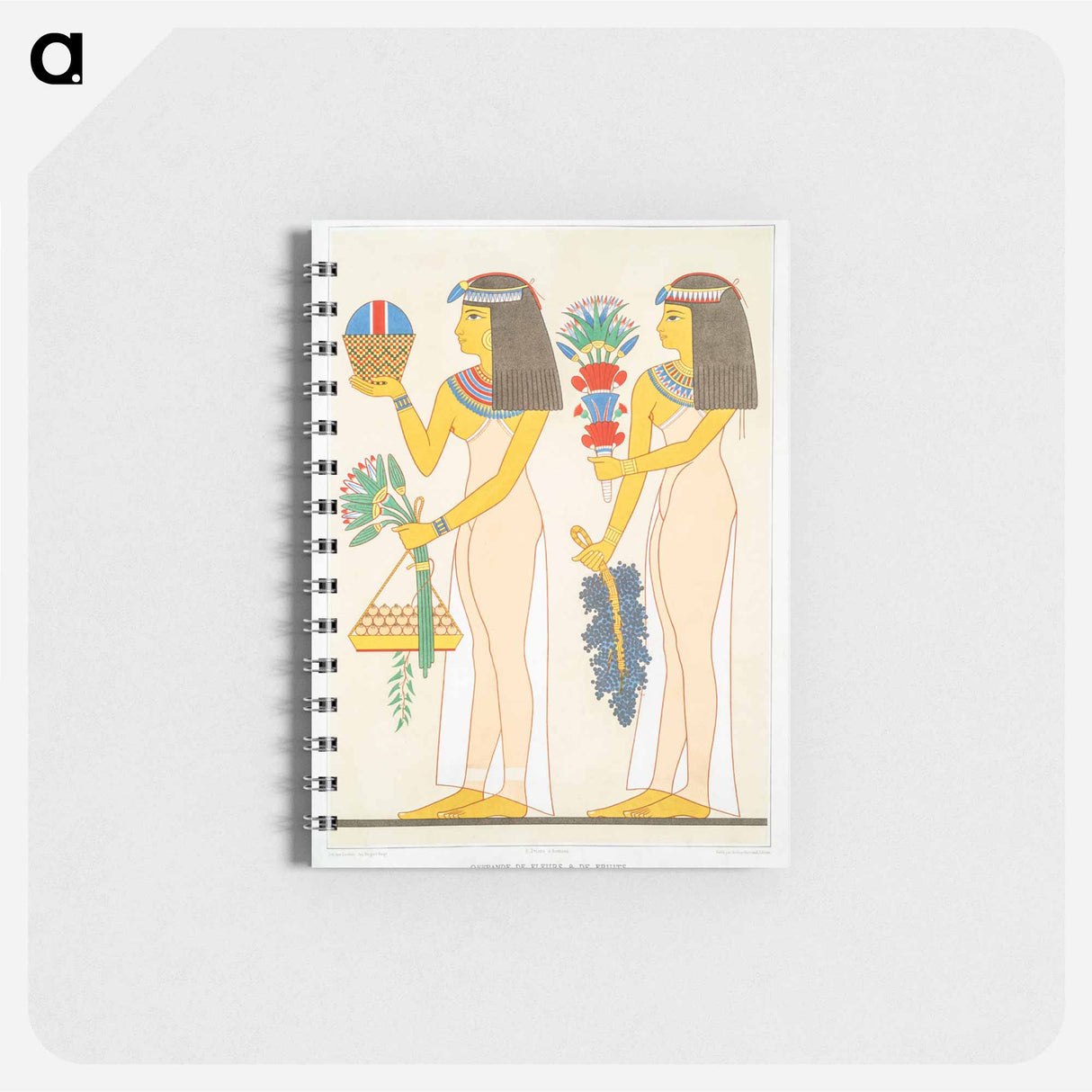 アートメモ帳-Offering of Flowers & Fruits
 - エジプト美術史 Memo.