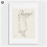 Girl playing the violin - ヤン・トゥーロップ Poster.