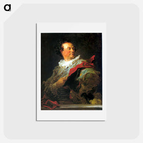 アートポストカード-Portrait of François Henri d`Harcourt - ジャン オノレ フラゴナール Postcard.