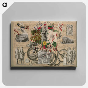 アートパネル-Victorian Blood Book
 - ジョン ビングリー ガーランド Canvas.