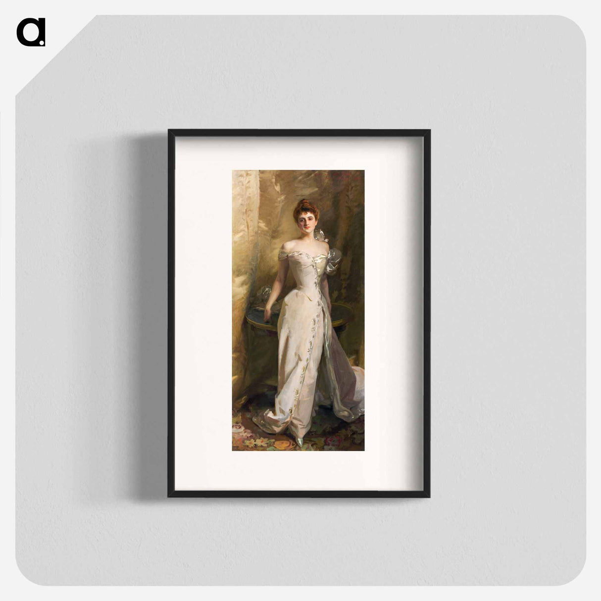 Portrait of Lisa Colt Curtis - John Singer Sargent Poster.