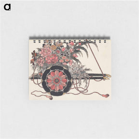 アートメモ帳-Flower Cart - 葛飾 北斎 Memo.
