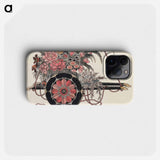 Flower Cart - 葛飾 北斎 Phone Case.