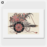 Flower Cart - Katsushika Hokusai Poster.