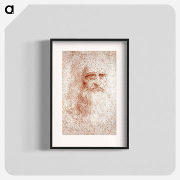 Leonardo da Vinci's Self-portrait - レオナルド ダ ヴィンチ Poster.