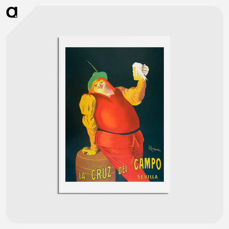 アートポストカード-La Cruz del Campo beers - レオネット カピエッロ Postcard.