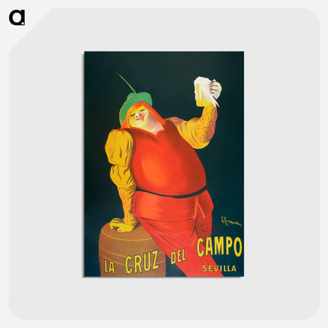 アートポストカード-La Cruz del Campo beers - レオネット カピエッロ Postcard.