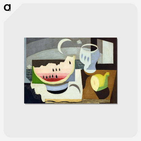 アートポストカード-A Slice of Watermelon - ルイ マルクーシ Postcard.