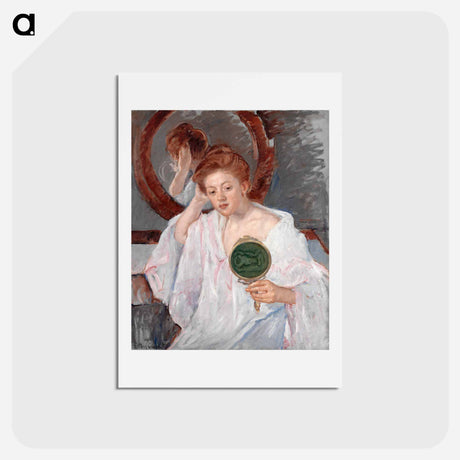 アートポストカード-Denise at Her Dressing Table - メアリー カサット Postcard.