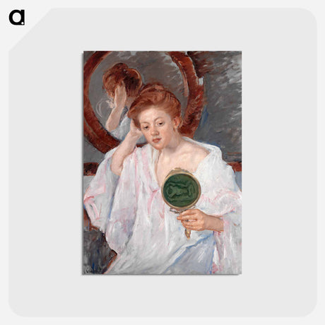 アートポストカード-Denise at Her Dressing Table - メアリー カサット Postcard.