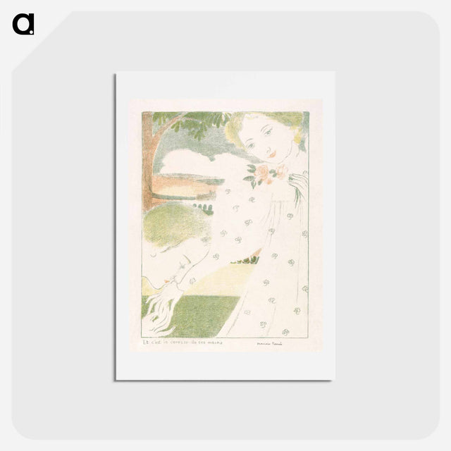 アートポストカード-And It is the Caress of Their Hands - モーリス ドニ Postcard.
