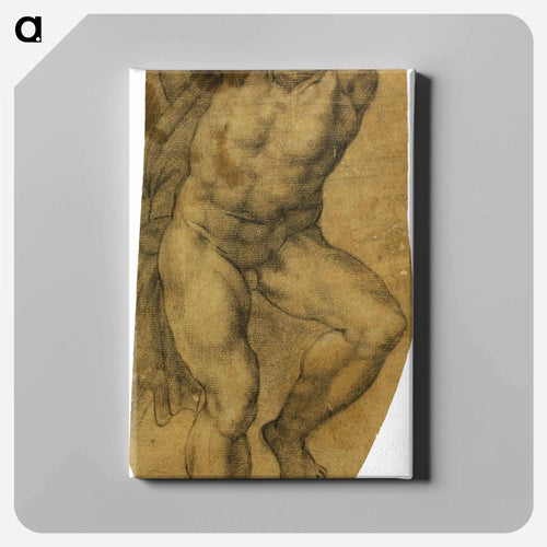 Ascending Male Nude - ミケランジェロ ブオナローティ Canvas.