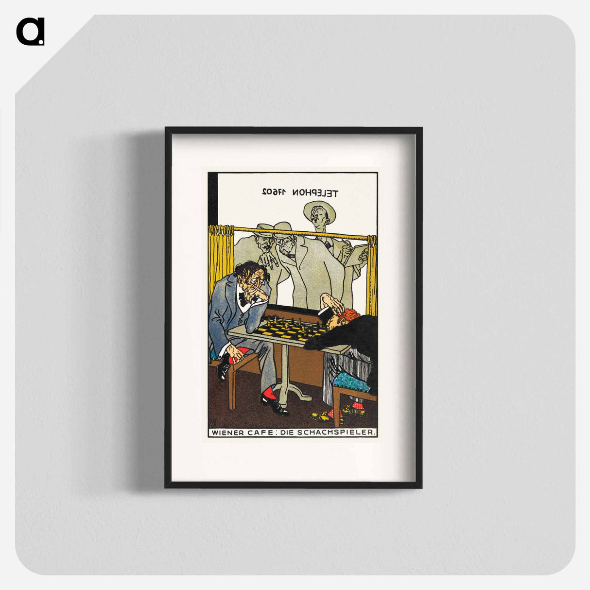 Viennese Café: The Chess Players - Moritz Jung Poster.