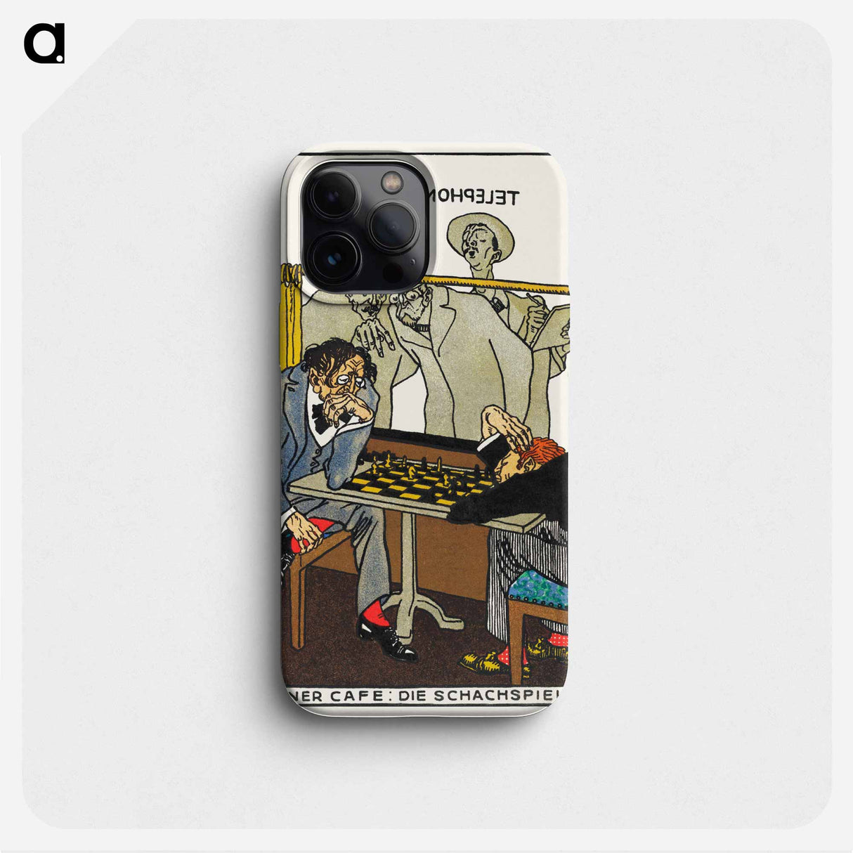 Viennese Café: The Chess Players - モリツ ユング Phone Case.