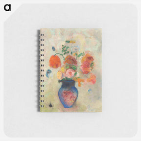 アートメモ帳-Large Vase with Flowers - オディロン ルドン Memo.