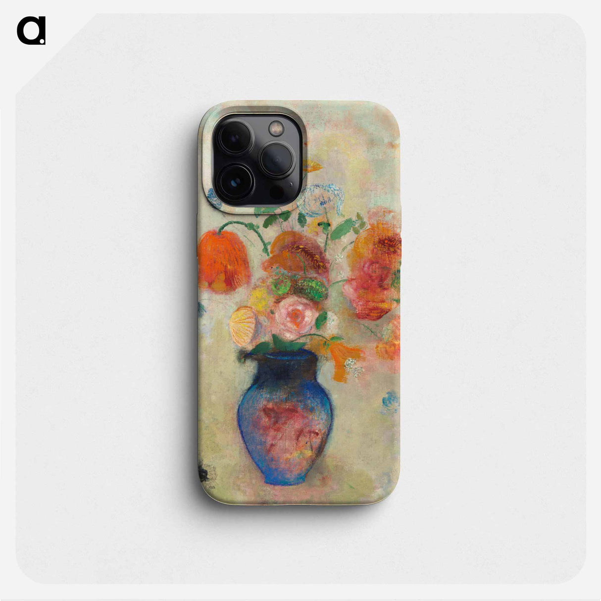 Large Vase with Flowers - オディロン ルドン Phone Case.