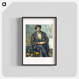 Seated Peasant - Paul Cezanne Poster.