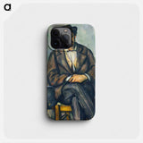 Seated Peasant - ポール セザンヌ Phone Case.