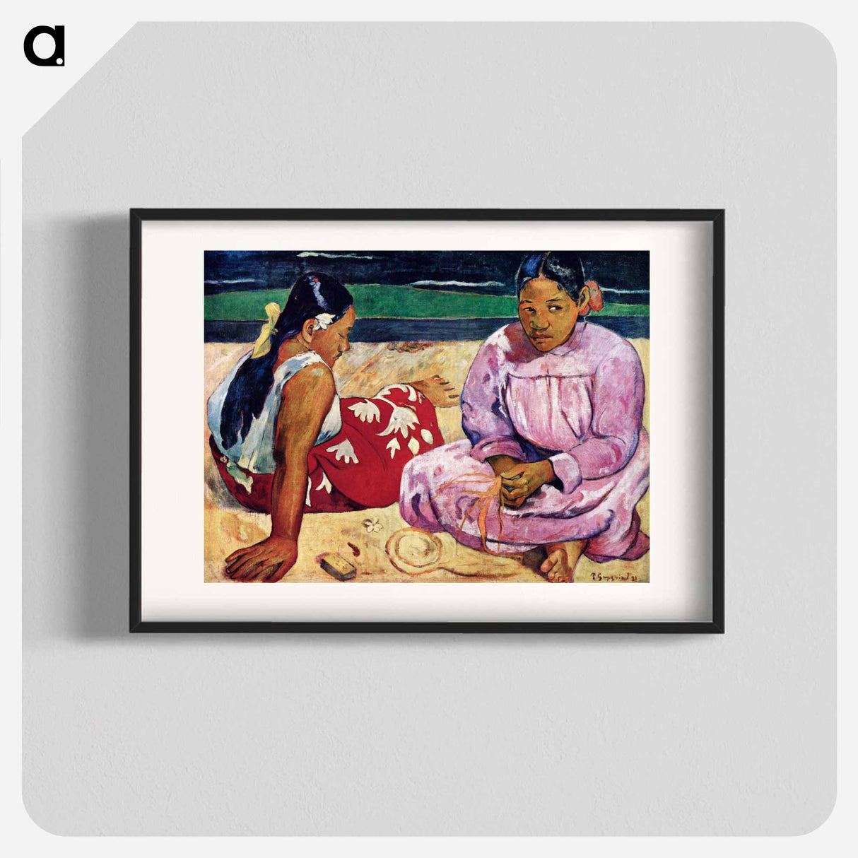 Tahitian Women on the Beach - Paul Gauguin Poster.