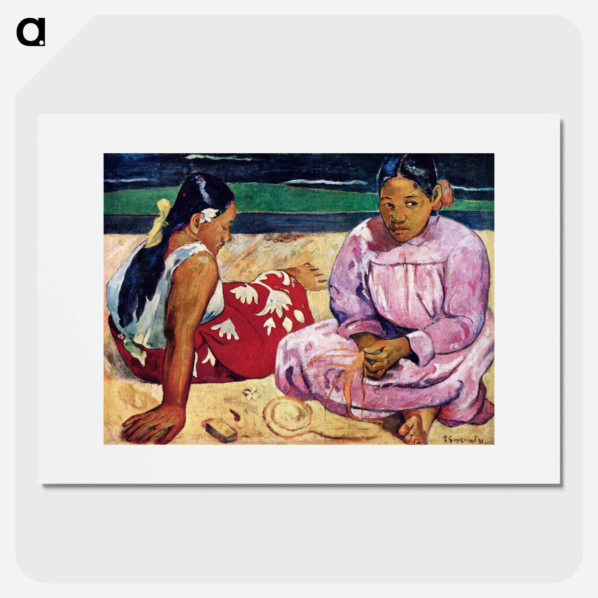 Tahitian Women on the Beach - Paul Gauguin Poster.