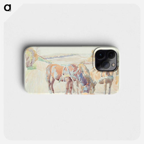 Horses in the Field
 - ピーター ハンセン Phone Case.