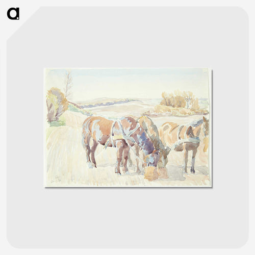Horses in the Field
 - ピーター ハンセン Postcard.
