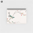 アートメモ帳-Brown-eared Bulbul and Dioecious Holly
 - 鳥類図鑑 Memo.