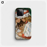 Two Girls Reading - Pierre Auguste Renoir Phone Case.