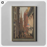 アートパネル-Trinity Church and Wall Street
 - レイチェル ロビンソン エルマー Canvas.