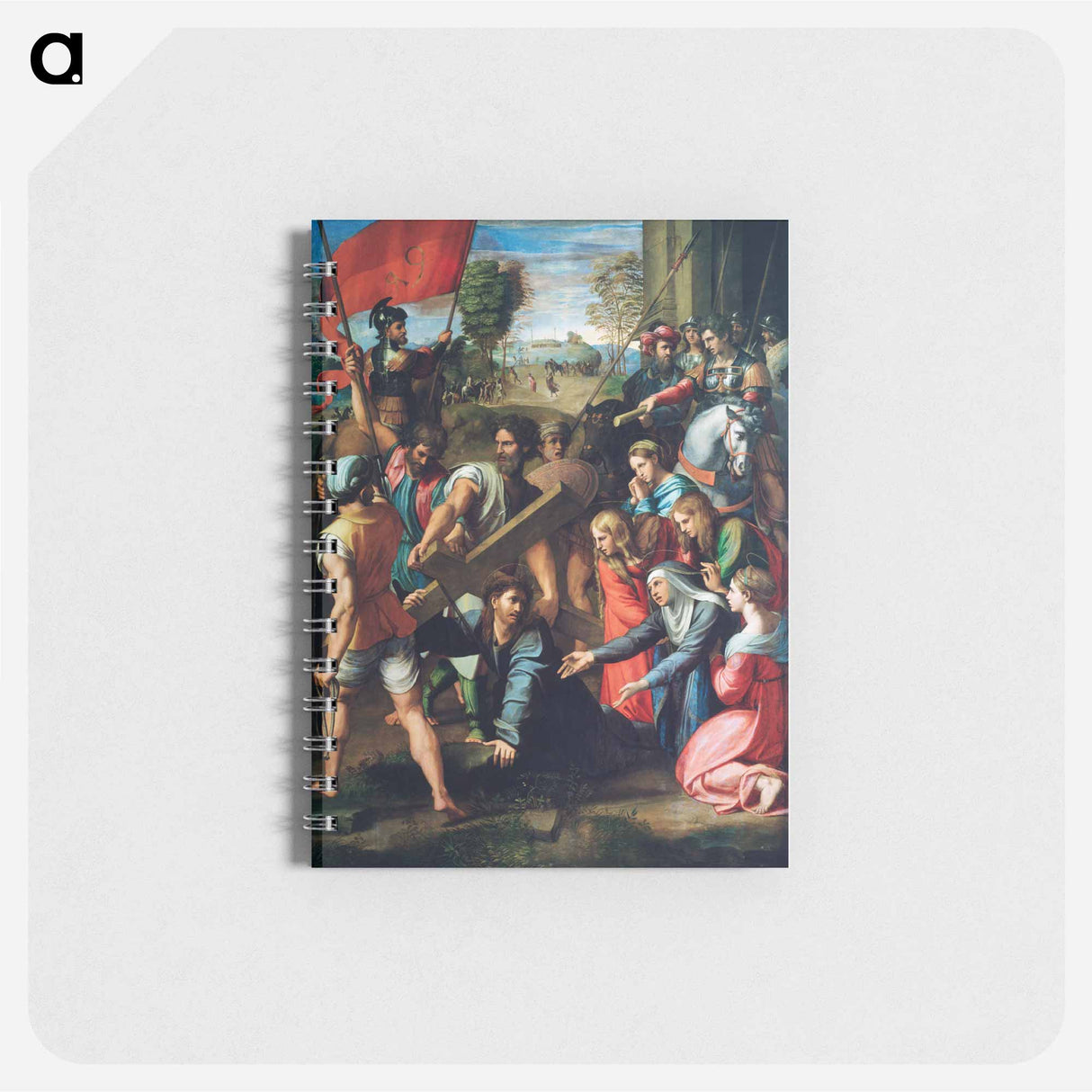Raphael's Christ Falling on the Way to Calvary - ラファエロ サンティ Memo.