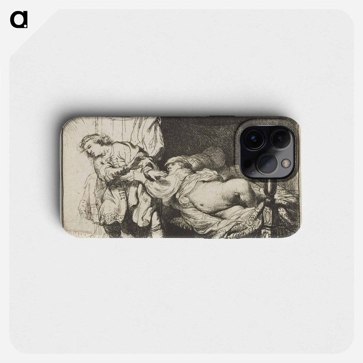 Joseph and Potiphar's wife - レンブラント ファン レイン Phone Case.