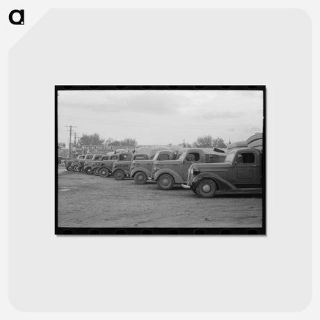 アートポストカード-Mattress Trucks, San Angelo
 - ラッセル リー Postcard.
