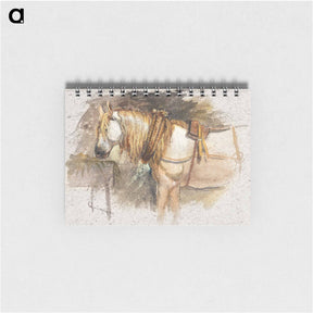 アートメモ帳-Study of a Horse, Brittany - サミュエル コールマン Memo.